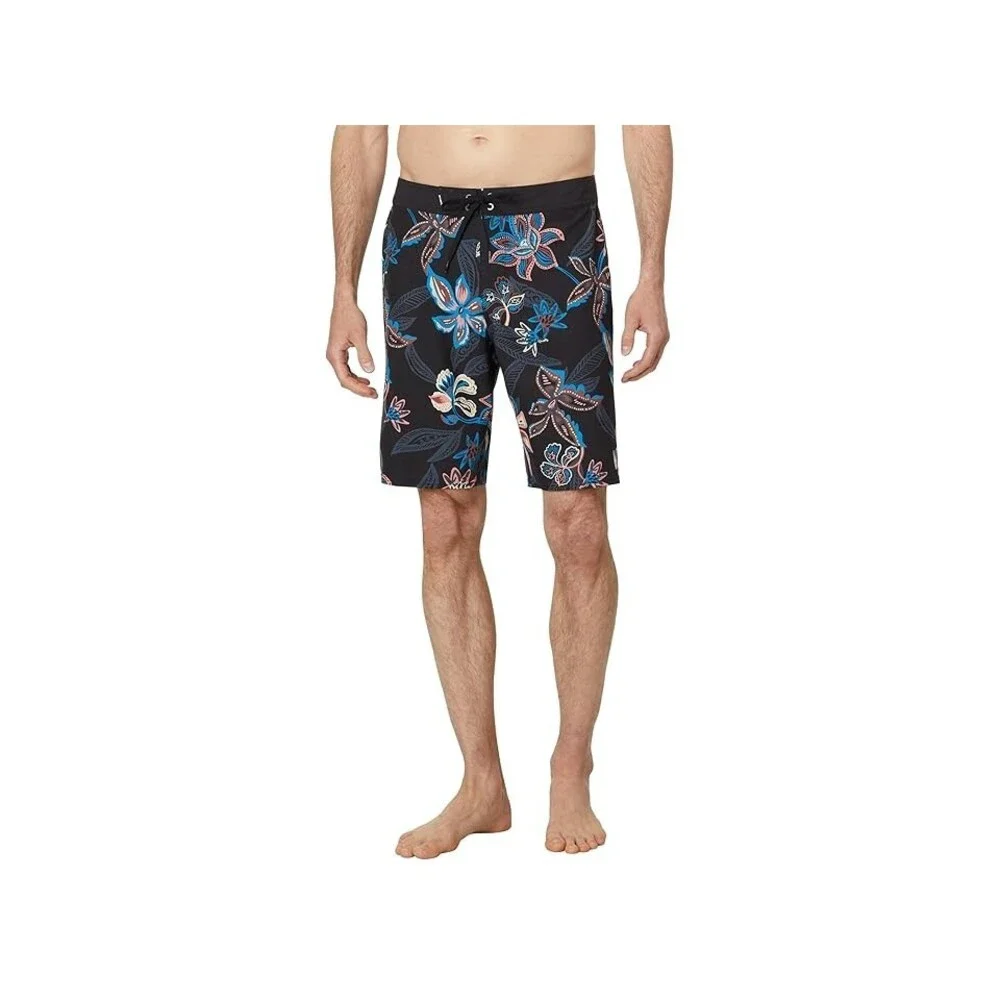 O'Neill Hyperfreak Mysto 20 Board Short Men's 28 Black Drawstring Waist BUU674